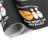 Bowling Puns sind genau oben in meinem alleindunkl Geschenkpapier (Rolleneckpunkt)