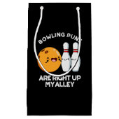 Bowling Puns sind genau oben in meinem alleindunkl Kleine Geschenktüte (Vorderseite)