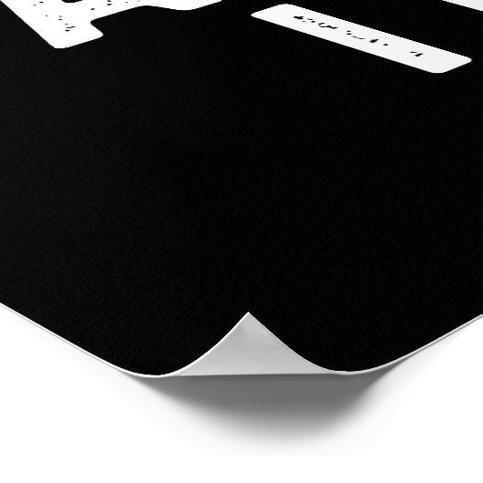 Bowling Puns sind, wie ich Sport Pun Dark BG Poster (Ecke)