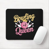 Bowling Queen Bowler Funny Bowling Mousepad (Mit Mouse)