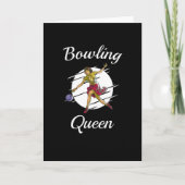 Bowling Queen Bowling Bowler Karte (Vorderseite)