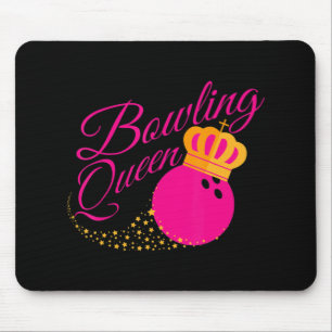 Bowling Queen Fun Gift for Girls Bowlers Mousepad
