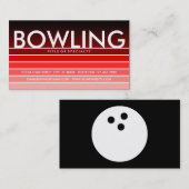 BOWLING Red Swatch Visitenkarte (Vorne/Hinten)