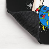 Bowling Reindeer Christmas Shirt Pajama Srt X-mas Mousepad (Ecke)