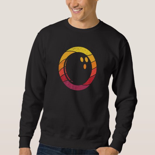 Bowling Retro Style Vintag Sweatshirt (Vorderseite)