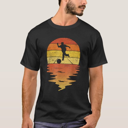 Bowling retro sunset 70s vintage Bowling T-Shirt (Vorderseite)