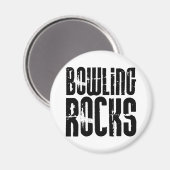 Bowling Rocks Magnet (Vorderseite/Rückseite)