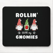 Bowling Rollin' mit meinen Gnomen Funny Gnome Prem Mousepad (Vorne)
