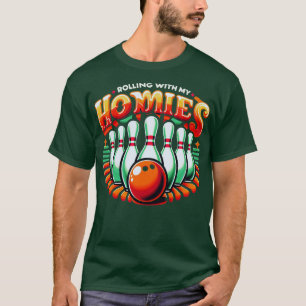 Bowling rollt mit meiner Heimat lustige Bowler Men T-Shirt