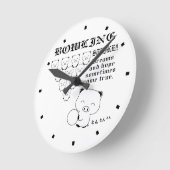 Bowling Runde Wanduhr (Winkel)