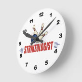 Bowling Runde Wanduhr (Winkel)