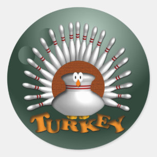 Bowling Runder Aufkleber