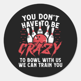 Bowling Runder Aufkleber