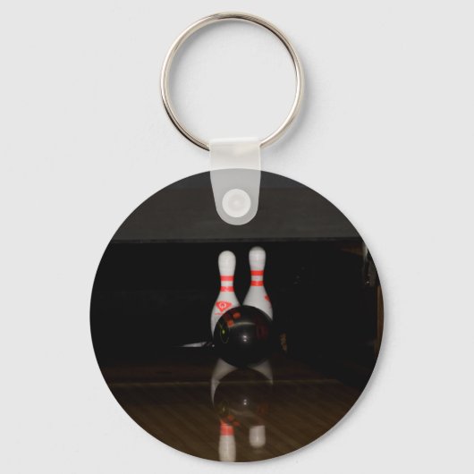 Bowling Schlüsselkette Schlüsselanhänger (Vorderseite)