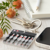 Bowling Schlüsselkette Schlüsselanhänger (Vorderseite rechts)