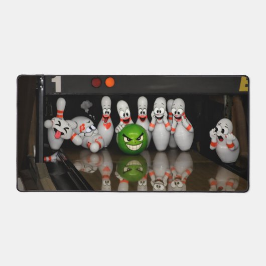 Bowling Schreibtischunterlage (Vorderseite)