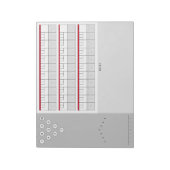 Bowling Score Sheet Diagramme und Notizen | Rot & Notizblock (Rotiert)