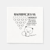 Bowling Serviette (Vorderseite)