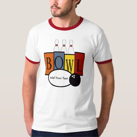 Bowling-Shirt durch SRF T-Shirt (Vorderseite)