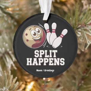 Bowling Shirt für Männer und Frauen Funny Split Ha Ornament