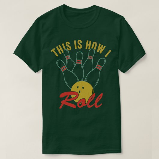Bowling Shirts für Men Funny Bowling Team Wie ich  (Design vorne)