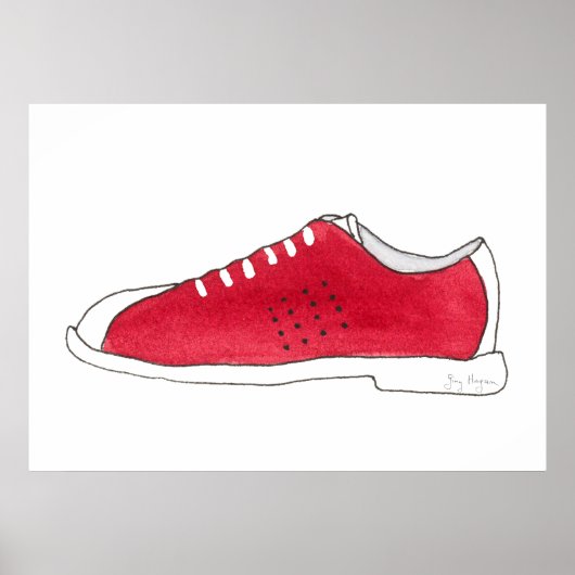 Bowling Shoe Posters & Prints Poster (Vorne)