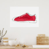 Bowling Shoe Posters & Prints Poster (Küche)