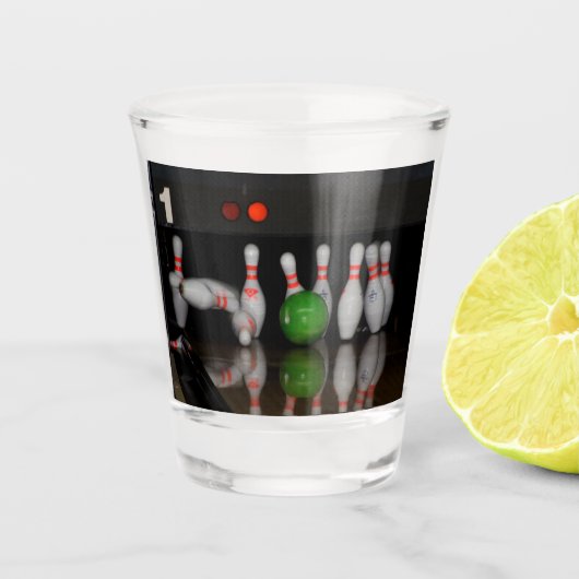 Bowling Shot Glass Schnapsglas (Vorderseite)