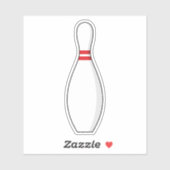 Bowling Skittle Aufkleber (Blatt)