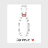 Bowling Skittle Aufkleber (Blatt)