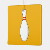 Bowling Skittle Keramikornament (Links)