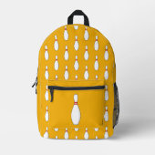 Bowling Skittle Pattern Bedruckter Rucksack (Vorderseite)