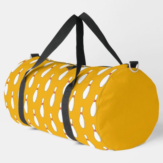 Bowling Skittle Pattern Duffle Bag (Linke Ecke)