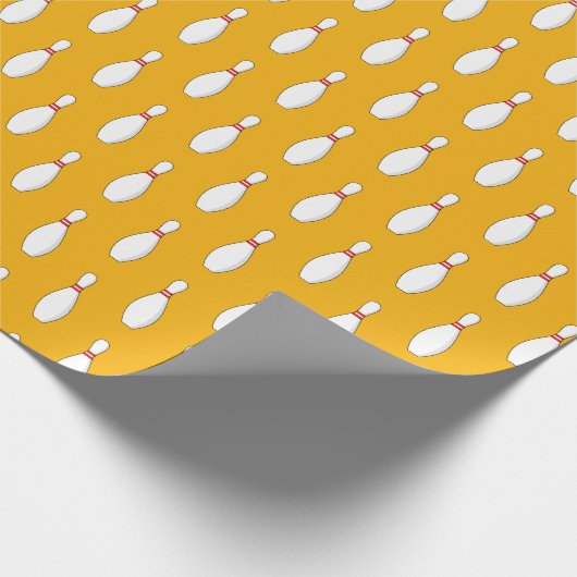 Bowling Skittle Pattern Geschenkpapier (Ecke)