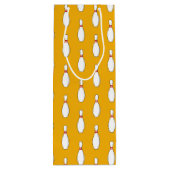 Bowling Skittle Pattern Geschenktüte Für Weinflaschen (Rückseite)