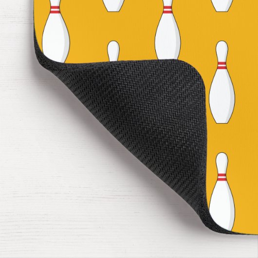 Bowling Skittle Pattern Mousepad (Ecke)