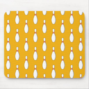 Bowling Skittle Pattern Mousepad