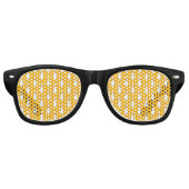 Bowling Skittle Pattern Partybrille (Vorderseite)