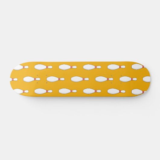 Bowling Skittle Pattern Skateboard (Horizontal)