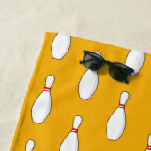 Bowling Skittle Pattern Strandtuch (Beispiel)