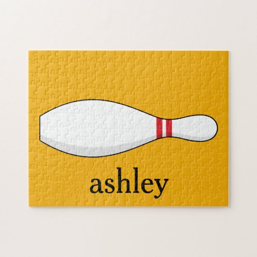 Bowling Skittle Personalize Puzzle (Horizontal)