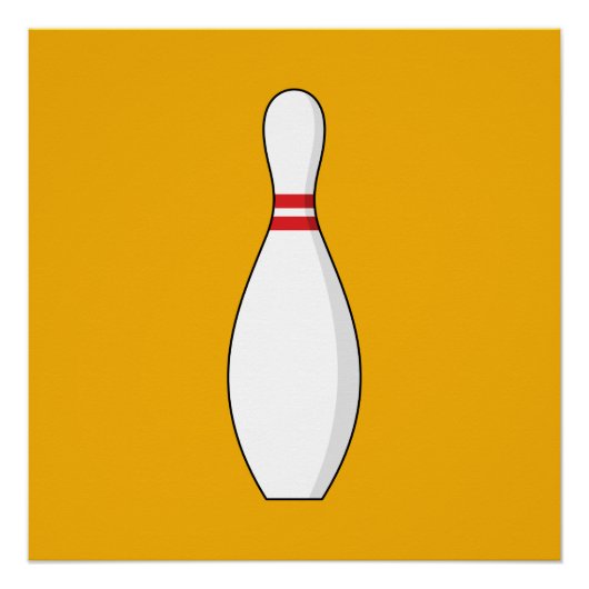 Bowling Skittle Poster (Vorderseite)