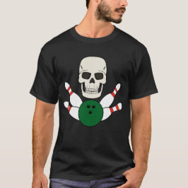 BOWLING SKULL T - Shirt Design for Men