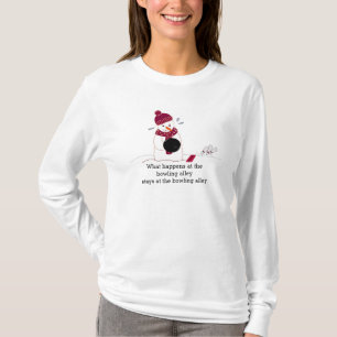 Bowling Snowman mit Sprichwort T-Shirt