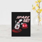 Bowling Spare Me Bowling Ll Bowling Button Strike Karte (Gelbe Blume)