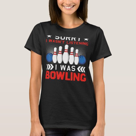 Bowling Spare Strike Button Bowling Alley 3 T-Shirt (Vorderseite)