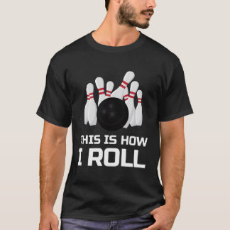 Bowling Spaß Joke Pun Wie ich Liebe zu Bowl Gif T-Shirt