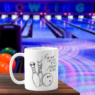 Bowling-Spaß mit festgesteckten Pins Kaffeetasse
