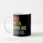 Bowling-Spaßmann Mythos Bowling-Mannschaft Legende Kaffeetasse (Links)