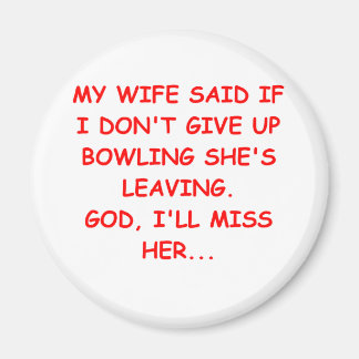 BOWLING spendet T - Shirt Magnet